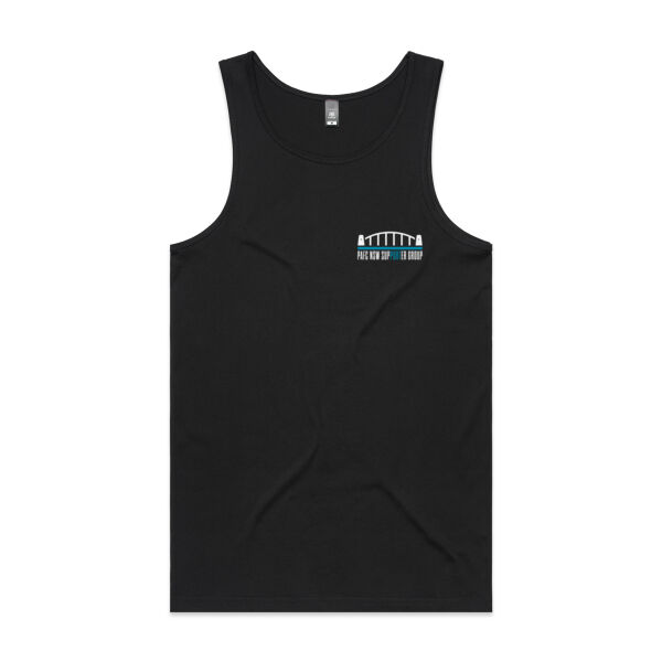 PAFC NSW Supporter Group Men's Singlet (Black, Small Logo) Thumbnail
