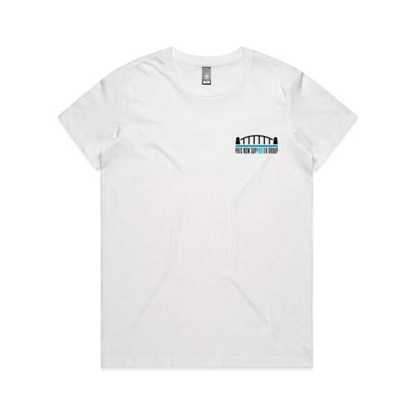 PAFC NSW Supporter Group Women's Shirt (While, Small Logo) Thumbnail